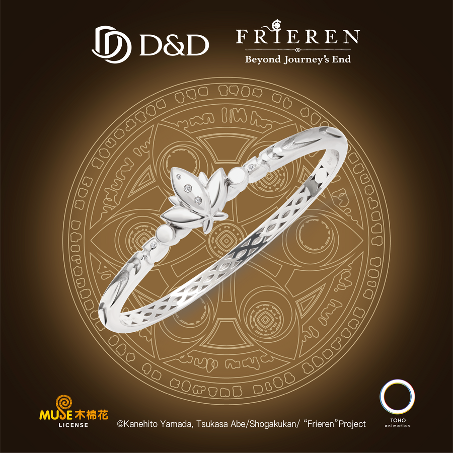 鏡蓮華S925純銀鋯石手鐲 Mirrored Lotus S925 Silver Zircon Bracelet