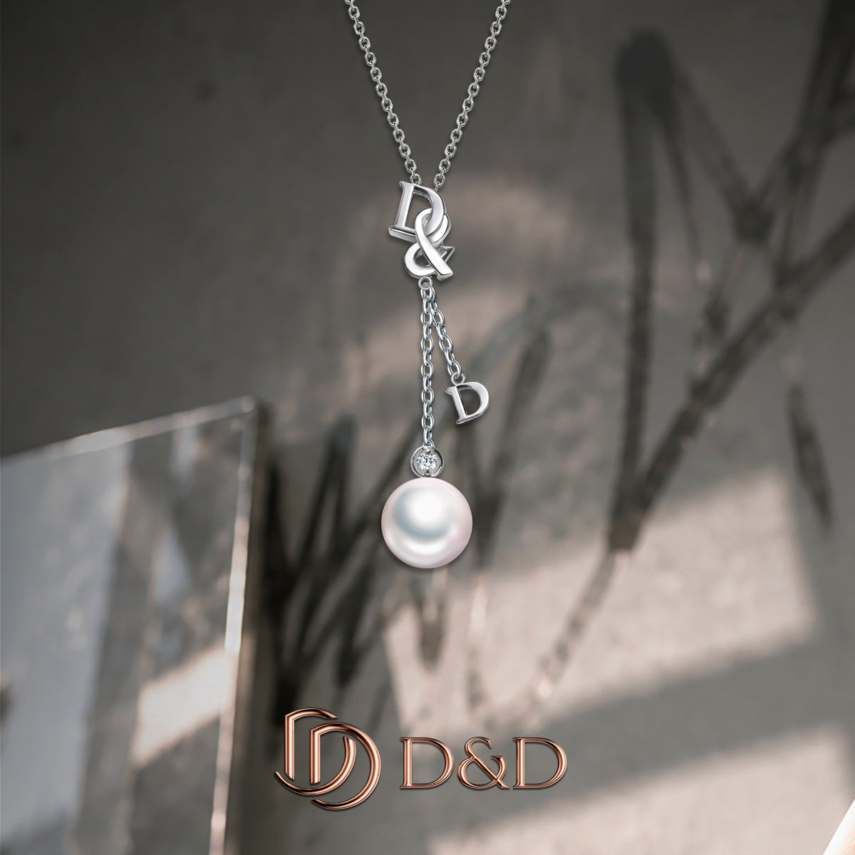 D&D 經典Y字珍珠項鍊 Drop Pearl