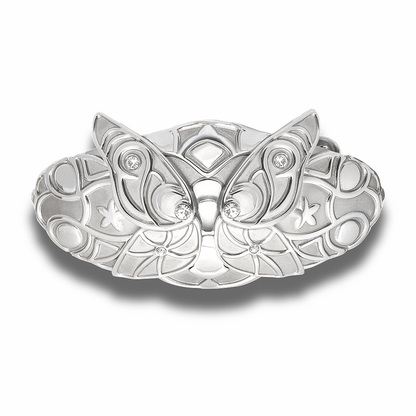 費倫 STEEL 蝴蝶鋯石髮夾